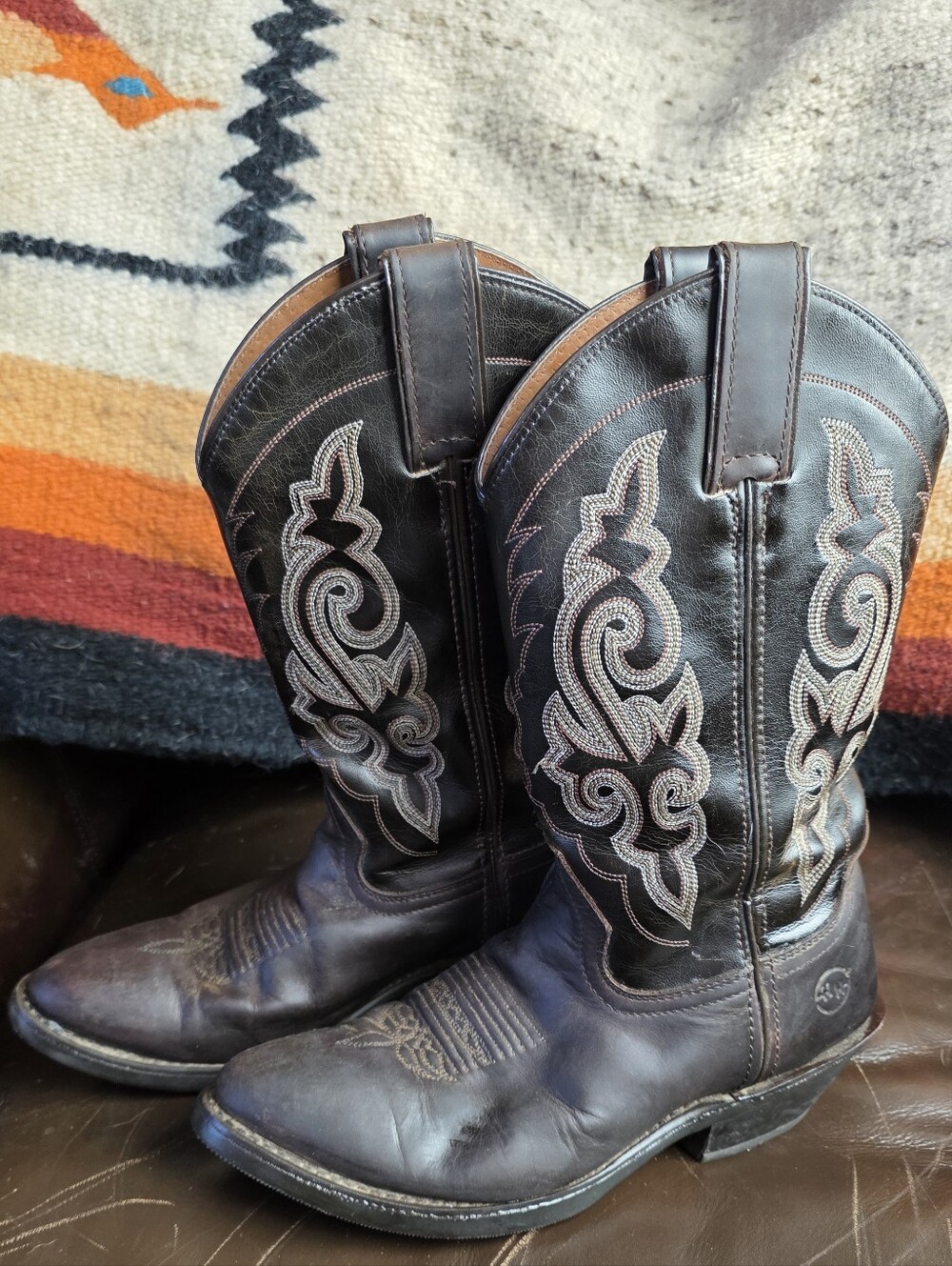 Double H Brown Cowboy Boot Women 7.5 Medium